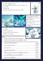 Vorschau - Arbeitsblätter - Lola, der Eisbär – Geschichten zum Simple Present & Leseverstehen (Englisch, Klasse 5–6) - Seite 3