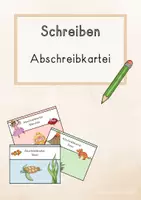 Vorschau - Arbeitsblätter - Materialpaket Abschreibkarteien - Deckblatt