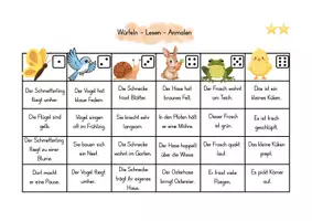Vorschau - Spiele - Deutsch Würfellesen - Im Frühling - Seite 3