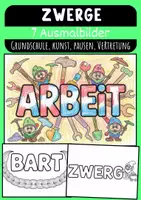 Vorschau - Mal- und Bastelvorlagen - Zwerg Bild Grundschule Ausmalbilder Zwerg Grundschule - Deckblatt