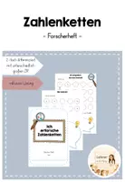Vorschau - Arbeitsblätter - Zahlenketten erforschen – Forscherheft für den Mathematikunterricht (differenziert) - Deckblatt
