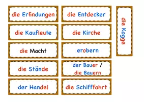 Vorschau - Präsentationen/Tafelbilder - Wortschatz Mittelalter - Seite 1