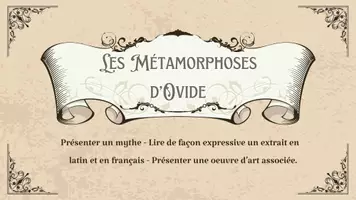 Aperçu - Présentation / Support pour le tableau - Spécial oral du DNB Latin & Histoire des arts : Les Métamorphoses d’Ovide - Page 1