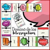 Vista previa - Juegos / Gamificación - DOMINÓ DE LOS PRONOMBRES INTERROGATIVOS - Portada