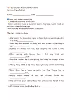 Προεπισκόπηση - Φύλλα εργασίας - 🧠✨ Synonyms & Antonyms Worksheet - Εξώφυλλο