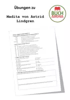 Vorschau - Arbeitsblätter - Übung zu "Madita von Astrid Lindgren" - Deckblatt