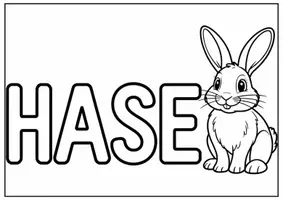 Vorschau - Mal- und Bastelvorlagen - Hase Bild Grundschule Ausmalbilder Hase Grundschule - Seite 1