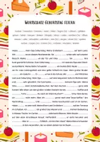 Vorschau - Unterrichtsreihen - Grundwortschatz Geburtstag DaF A1/A2 Verben konjugieren - Seite 1