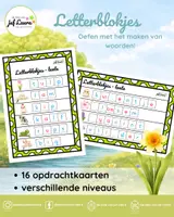 Voorbeeld - Lente - Letterblokjes - Voorblad