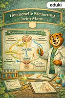 Vorschau - Arbeitsblätter - Hormonelle Steuerung beim Mann - Biologie 8./9. Klasse - Deckblatt