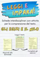anteprima - Esercizi - Gli Egizi e il fiume Nilo - Scheda interdisciplinare - Pagina di copertina
