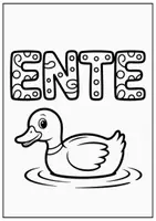 Vorschau - Mal- und Bastelvorlagen - Ente Malvorlagen Ausmalbilder Poster kreative Ente Grundschule - Seite 2