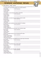 Vorschau - Arbeitsblätter - GRAMMARWORKSHOP - tenses (elevated writing) - Seite 2