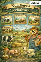 Vorschau - Stationenlernen - Buddybook: Nutztiere und Tierhaltung - Biologie 5./6. Klasse - Deckblatt