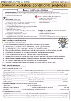 Vorschau - Arbeitsblätter - GRAMMARWORKSHOP - conditional sentences (elevated writing) - Seite 1