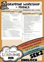 Vorschau - Arbeitsblätter - GRAMMARWORKSHOP - modals (elevated writing) - Deckblatt
