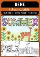 Vorschau - Mal- und Bastelvorlagen - Reh Bild Grundschule Ausmalbilder Reh Grundschule - Deckblatt