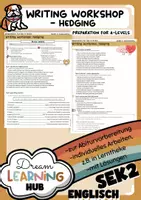 Vorschau - Arbeitsblätter - WRITINGWORKSHOP - hedging (elevated writing) - Deckblatt
