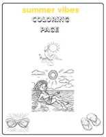 Aperçu - Affichage - Summer Vibes coloring page - Page de couverture