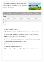 Vorschau - Arbeitsblätter - My school things and timetable - Arbeitsblatt - Seite 2