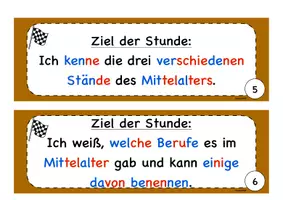 Vorschau - Präsentationen/Tafelbilder - Reihenziele zum Thema Mittelalter - Seite 2