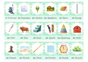 Vorschau - Arbeitsblätter - Lesespiel st- / sp- für Leseanfänger / -innen - Seite 2