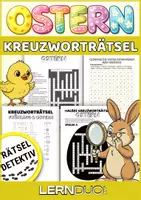 Vorschau - Arbeitsblätter - Ostern Deutsch Arbeitsblätter | Kreuzworträtsel, Wortsuche & Rätsel A1–A2 - Deckblatt