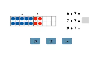 Vorschau - Interaktives Material - Verdoppeln im Zwanzigerraum und Nachbaraufgaben (interaktive Keynote-Dateien) - Seite 3