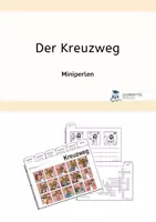Vorschau - Arbeitsblätter - Ostern: Der Kreuzweg Jesu Miniperlen - Schweizer Version - Deckblatt