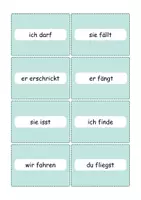 Vorschau - Merkblätter - Wendekärtchen - Unregelmäßige Verben im Präteritum - Seite 3