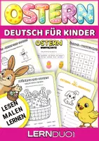 Vorschau - Arbeitsblätter - Ostern DaF Arbeitsblätter A1–A2 | Lesen, Schreiben & Malen | Deutsch Unterricht Material - Deckblatt
