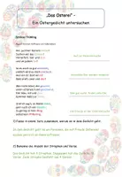 Vorschau - Arbeitsblätter - Arbeitsblatt „Das Osterei“ – Ein Ostergedicht untersuchen (Klasse 4–6; DaZ-geeignet, inkl. Lösung) - Seite 3