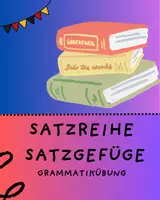 Vorschau - Arbeitsblätter - Satzgefüge Satzreihe Grammatik Wiederholung Deutsch DaZ Mittelschule - Deckblatt