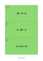 Vorschau - Aufgabenkarten - Aufgabenkarten Grundrechenarten - ganze Zahlen - Deckblatt