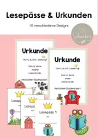 Vorschau - Anderer Materialtyp - Lesepass mit passender Urkunde - Deckblatt