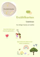 Vorschau - Bildkarten - Erzählkarten Osterferien (Impulse zum erzählen) - Deckblatt