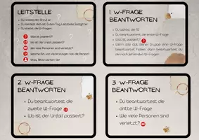 Vorschau - Bildkarten - Notruf 112 – W-Fragen verstehen und üben | Rollenkarten - Deckblatt