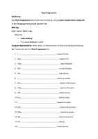 Vorschau - Arbeitsblätter - 40 Past Progressive Übungen mit Erklärung, Signalwörtern und Lösung - Deckblatt