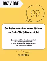 Vorschau - Präsentationen/Tafelbilder - DaZ/DaF: Buchstabenraten ohne Galgen - Deckblatt