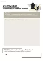 Vorschau - Arbeitsblätter - Die Physiker: Mord an Schwester Monika - Deckblatt