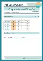 Vorschau - Klassenarbeiten - Informatik - Scratch Probearbeit Fang-Spiel ab 7. Jgst. - Seite 2