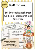 Vorschau - Bildkarten - Ethik | Philosophie | Sitzkreis - 36 Stell dir vor Karten - Deckblatt