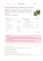 Vorschau - Arbeitsblätter - Bilanzveränderung: Aktiv- & Passivtausch - Seite 3