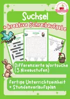Vorschau - Arbeitsblätter - Suchsel Ostern - Wortsuche + Schreibaufgabe (differenziert) - Deckblatt