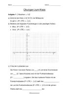 Vorschau - Arbeitsblätter - AB Übungen zum Kreis - Geometrische Orte - Deckblatt
