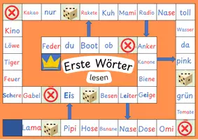Vorschau - Bildkarten - Erste Wörter lesen – Brettspiel mit lautgetreuen Wörtern - Seite 3