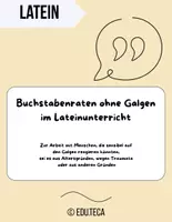 Vorschau - Präsentationen/Tafelbilder - Latein: Buchstabenraten ohne Galgen / Litterarum divinatio - Deckblatt