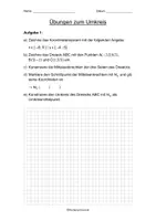 Vorschau - Arbeitsblätter - Übungen zum Umkreis - geometrische Orte - Deckblatt