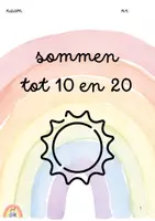 Voorbeeld - Zonboekje - Sommen tot 10 en tot 20 - Voorblad