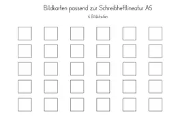 Vorschau - Arbeitsblätter - Bildkarten passend zum A5 Schreibheft Lineatur Klasse 1 - Seite 2